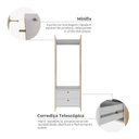 Ver mais imagens de Guarda-roupa Closet Solteiro Modulado 1 Cabideiro e 2 Gavetas 63,6cm Magno