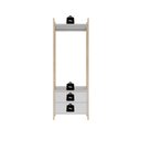 Ver imagem 5 de Guarda-Roupa Closet Solteiro Modulado 1 Cabideiro e 2 Gavetas 63,6cm Magno Branco