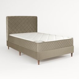Colchão Casal com Box e Cabeceira 138x202x65 Milão Bom Pastor - 2