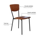 Ver imagem 5 de Cadeira Fixa Estofada Vintage Retrô