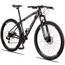 BICICLETA SPACELINE 29/15 MARCHAS SHIMANO – PRETO C/ PRATA - 2