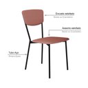 Ver imagem 5 de Cadeira Fixa Estofada Vintage Retrô