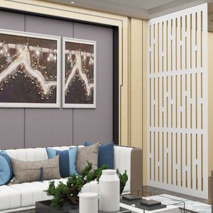 Painel Vazado Divisória Mdf London Branco - 0,60x2,70m