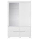 Ver imagem 6 de Guarda Roupa Casal 136cm com Espelho Solare Branco/Freijó a02 - Mpozenato