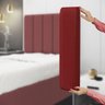 Painel Modulado Nashira 160 / N-033 Veludo Vermelho - 2