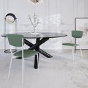 Ver imagem 3 de Cadeira Fixa Estofada Vintage Retrô