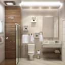 Ver mais imagens de Assento Tampa Vaso Sanitário Oval Almofadado Branco + Kit Para Banheiro 5 Peças Preto