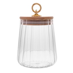 Porta Mantimento de Vidro Borossilicato com Tampa de Bambu Classic 650ml - Wolff - 2