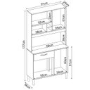 Ver imagem 3 de Kit de Cozinha 4 Portas 1 Gaveta Rúbia Cinamomo/off White
