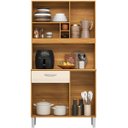 Ver imagem 2 de Kit de Cozinha 4 Portas 1 Gaveta Rúbia Cinamomo/off White
