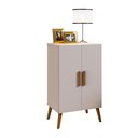 Ver imagem 3 de Sapateira Armário Multiuso Organizador 2 Portas Quarto Hall Off White