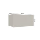 Ver imagem 3 de Armário Aéreo 80cm 1 Porta Basculante Cozinha Lisboa Branco/Off White