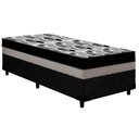 Ver imagem 1 de Cama Box Solteiro: Colchão Anatômico Ortobom D33/EP ISO 100 Double Face + Base CRC Courano Black(