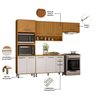 Cozinha Modulada Completa 4 Peças 10 Portas 2 Gavetas com Torre Quente Criare - 6
