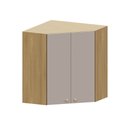 Ver imagem 1 de Armário Aéreo Canto Diagonal 74cm 2 Portas Elegance Luciane Móveis