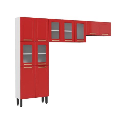 Cozinha Completa de Aço 11 Portas Colors Bertolini