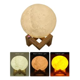Luminária Umificador Moon Lamp Decorativo Abajur Lua 3 Led - 6