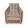Poltrona de Amamentação com Puff Reclinável Sofá Cama  Capuccino/Marrom Bz Home Decor - 3
