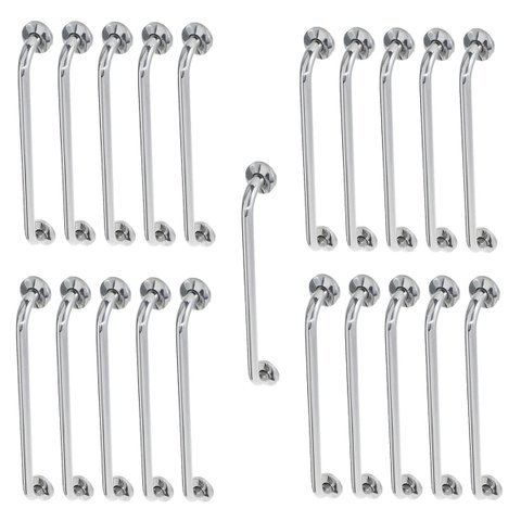 Alça Barra de Apoio 60cm Inox Kit 20 Unidades Gestante Idoso Deficiente Corrimao Segurança Acessibil