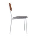 Ver imagem 7 de Cadeira Fixa Estofada Vintage Retrô com 2 Unidades