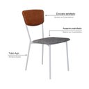 Ver imagem 5 de Cadeira Fixa Estofada Vintage Retrô com 2 Unidades