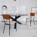 Ver imagem 3 de Cadeira Fixa Estofada Vintage Retrô com 4 Unidades