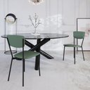 Ver imagem 3 de Cadeira Fixa Estofada Vintage Retrô com 4 Unidades