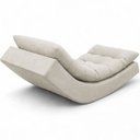 Ver imagem 3 de Poltrona Balance Leve Balanço Linho Premium Easy Clean Luxo para Sala Quarto Conforto Relaxante