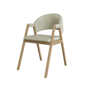 Cadeira Decorativa Suellen para Mesa de Jantar Reforçada Courino Cor:bege