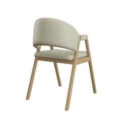 Cadeira Decorativa Suellen para Mesa de Jantar Reforçada Courino Cor:bege - 6