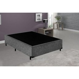 Cama Box Viúva 1,28 X 1,88 X 0,32 Premium Sued Cinza - 2