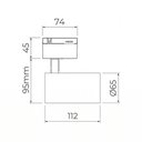 Ver imagem 2 de Spot Direcionável para Trilho Eletrificado Trace LED 7W Alto Irc 93 Bivolt Branco Stella