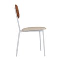 Ver imagem 7 de Cadeira Fixa Estofada Vintage Retrô com 4 Unidades