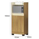 Ver imagem 3 de Balcão Jet 2 Portas Mel/Pérola - Móveis Primus