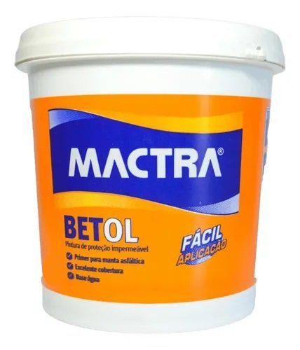 Tinta Manta Impermeabilização Asfáltica Betol 12Lt Mactra - 1
