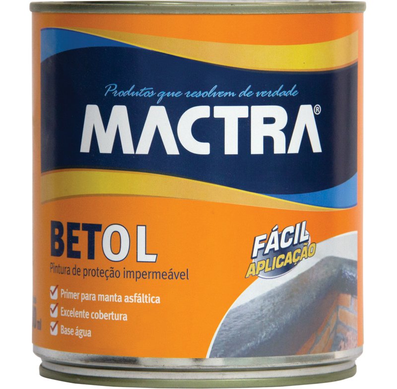 Tinta Manta Impermeabilização Asfáltica Betol 12Lt Mactra - 2