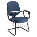 Ver imagem 1 de Cadeira Universitária com Prancheta para Escolas Linha Uno Azul