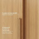 Ver imagem 6 de Guarda-Roupa Planejado de Canto 4 Peças 6 Portas com 4 Portas de Correr Jade CabeCasa MadeiraOriginals Amarelo/Avelã