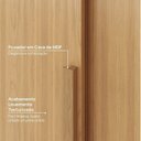Ver imagem 6 de Guarda-roupa Modular de Canto 4 Peças 6 Portas com 4 Portas de Correr Jade CabeCasa MadeiraOriginals