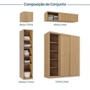 Ver imagem 4 de Guarda-Roupa Planejado de Canto 4 Peças 6 Portas com 4 Portas de Correr Jade CabeCasa MadeiraOriginals Amarelo/Avelã