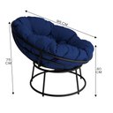 Ver imagem 3 de Cadeira Papasan com Almofada Impermeável Área Externa Acesse Móveis