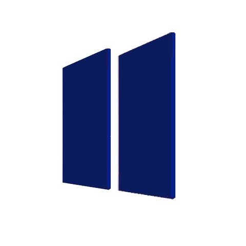 Painel Acústico Bl Acoustic 1502 - 120x60cm - Azul Marinho - 50mm