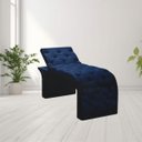 Ver imagem 2 de Maca Estofada Estética Cílios Regulável Spa Suede Ana Clara:azul Marinho