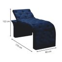 Ver imagem 3 de Maca Estofada Estética Cílios Regulável Spa Suede Ana Clara:azul Marinho