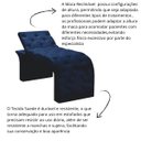 Ver imagem 5 de Maca Estofada Estética Cílios Regulável Spa Suede Ana Clara:azul Marinho