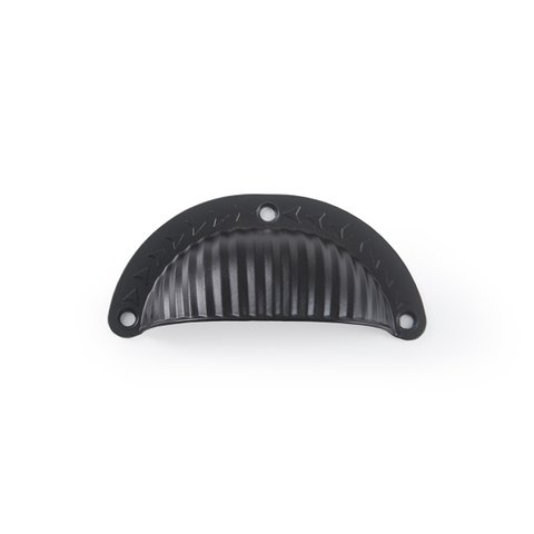 Puxador Concha Colonial Kit com 8 Unidades: Preto Fosco 1005