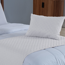 Ver imagem 4 de Kit 3 Peças Peseira de Cama Solteiro Comfort com Almofada Cheia Microfibra (Branco)