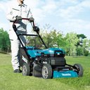 Ver mais imagens de Carrinho Cortador de Grama sem Fio 36v com Lâmina Chaves Caixa Coletora Lm001cz Makita