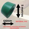 Fita de Pvc para Formica Verde Oficial Texturizado Fosco Pp317 L113 64mm X 5m Moveis Acabamento Reve - 3