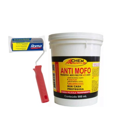 Kit Anti Mofo Preventivo 900ml + Rolo Espuma 9cm Roma